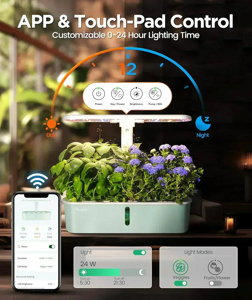 hydroponic-planting-system-kit-app-and-wifi-controlled-indoor-garden-full-spectrum-grow-light