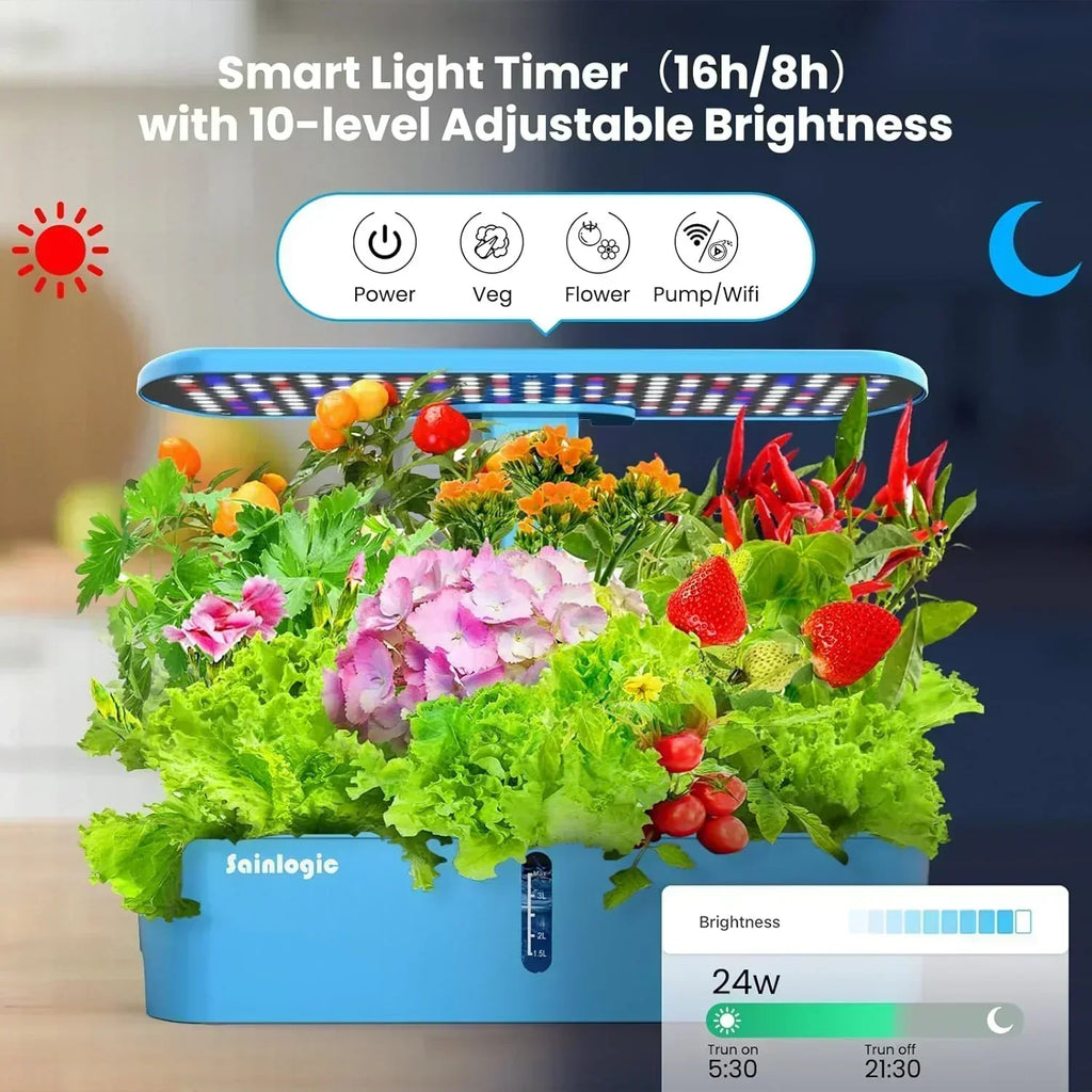 hydroponic-planting-system-kit-12-watering-planters-smart-indoor-garden-with-app