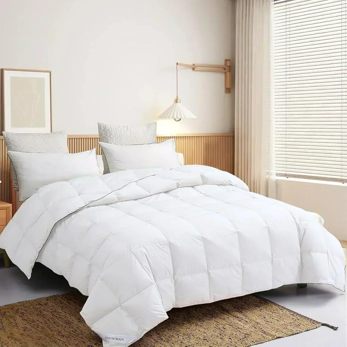 Premium Down Comforter 3D Baffle Box Design
