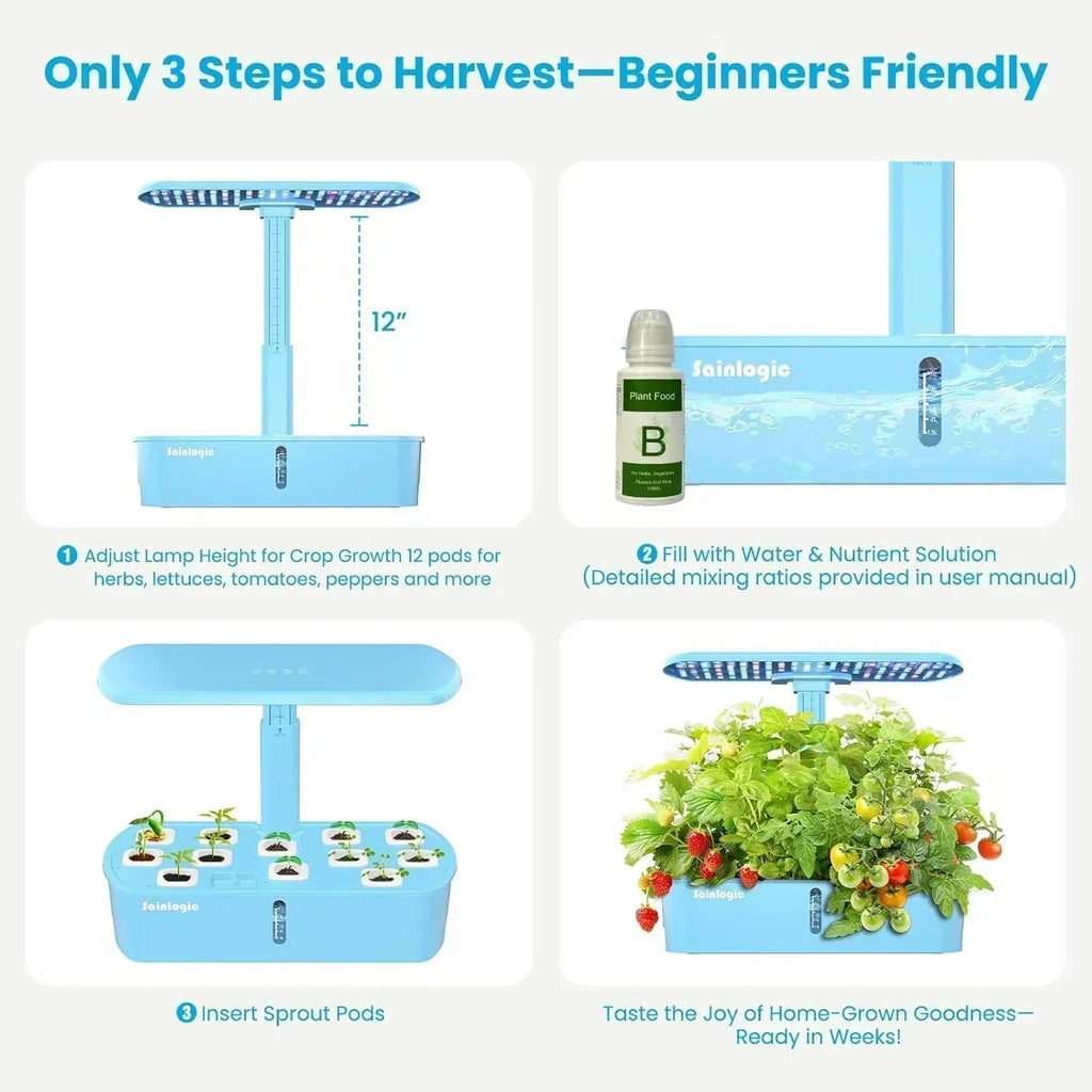 hydroponic-planting-system-kit-12-watering-planters-smart-indoor-garden-with-app
