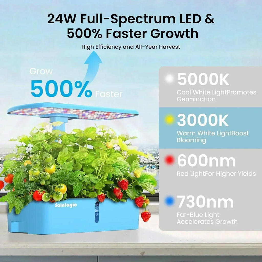 hydroponic-planting-system-kit-12-watering-planters-smart-indoor-garden-with-app