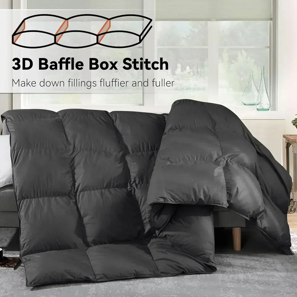 Premium Down Comforter 3D Baffle Box Design