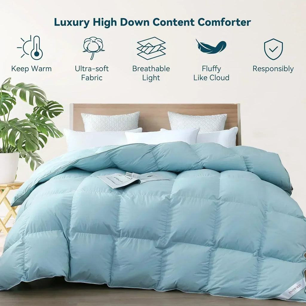 Premium Down Comforter 3D Baffle Box Design