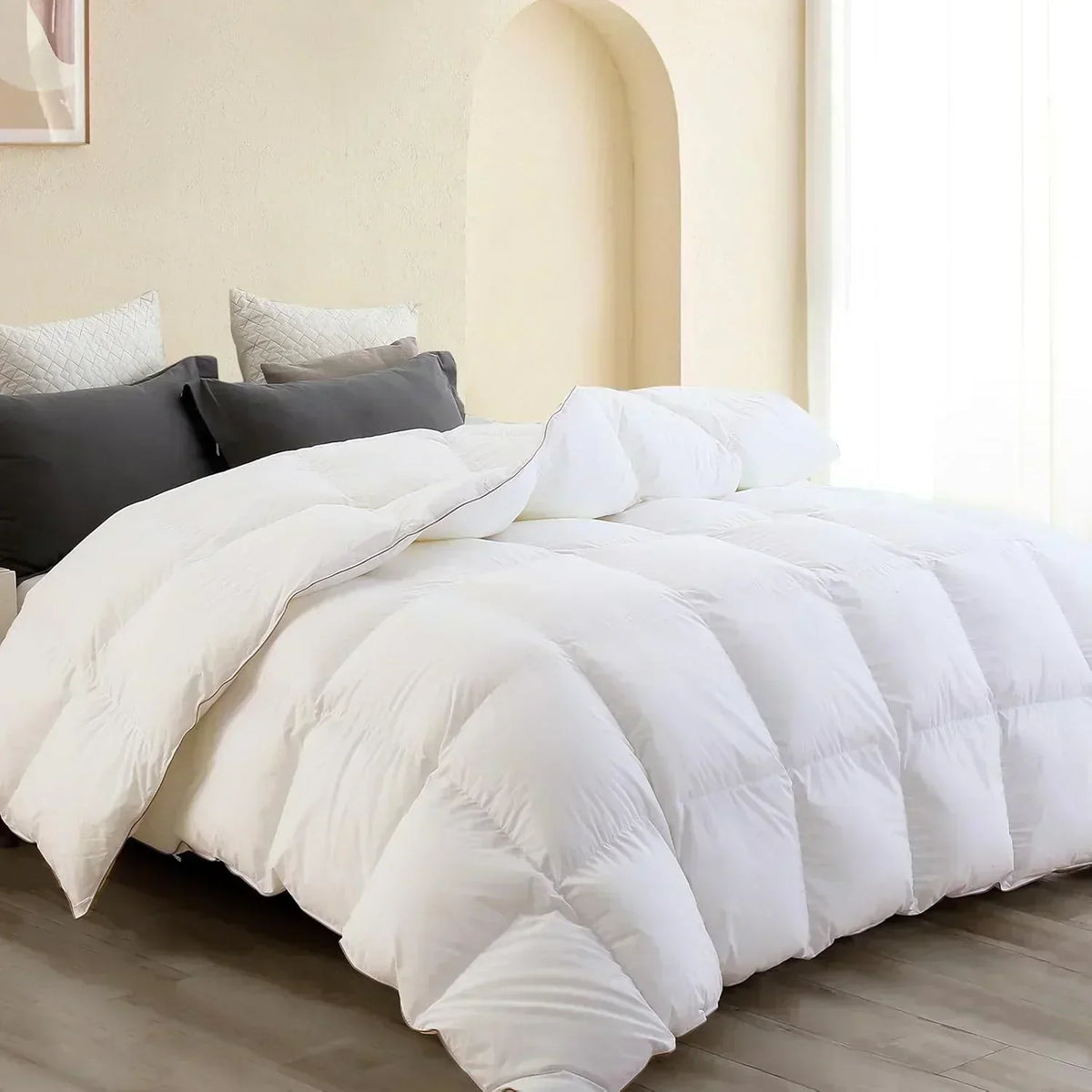 Premium Down Comforter 3D Baffle Box Design